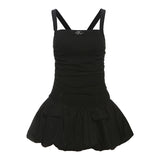 2025 style 2025 spring new women's clothing sleeveless front fold design slim-fitting simple fashion dress