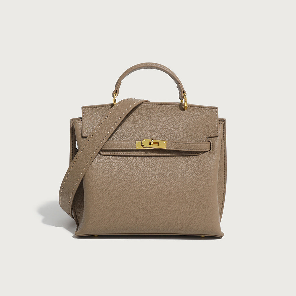 GOOSUDU 2025 New retro  fashion high-end shoulder bag texture portable messenger Kelly bag trendy New hot-selling models