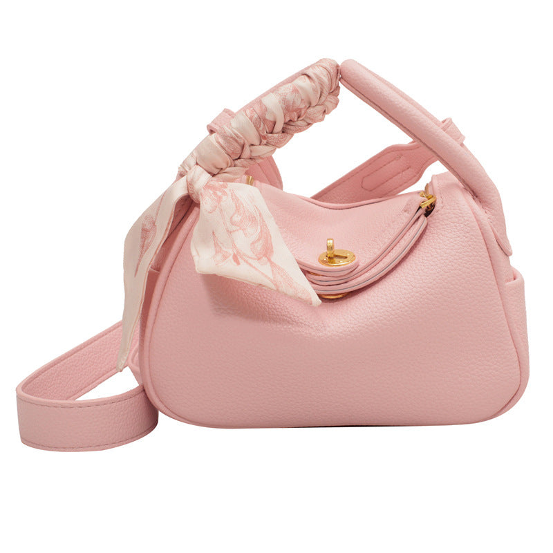GOOSUDU 2025 High-end Boston pillow bag casual versatile messenger bag women's popular new soft leather niche design shoulder bag