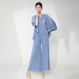 2025 Casual Suit Women's Summer Women's Clothing Large Size Loose Irregular T-Shirt Top Casual Straight Pants Two-piece Set