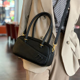 GOOSUDU 2025 Autumn and winter new portable shoulder oblique span toast bag daily simple fashion high sense Boston bag