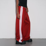 striped lazy casual pants casual pants summer women's high loose fashion tightening trousers ins style