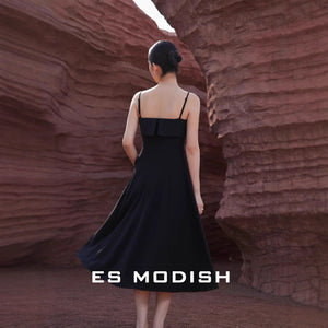 2025 ES MODISH spring new products must order surge products  sexy tube top waist black suspender dress girls