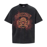 2025 5501 2025n Street 2025 Summer Washed Old Retro Old Design Men's Premium Neutral Short Sleeve T-Shirt