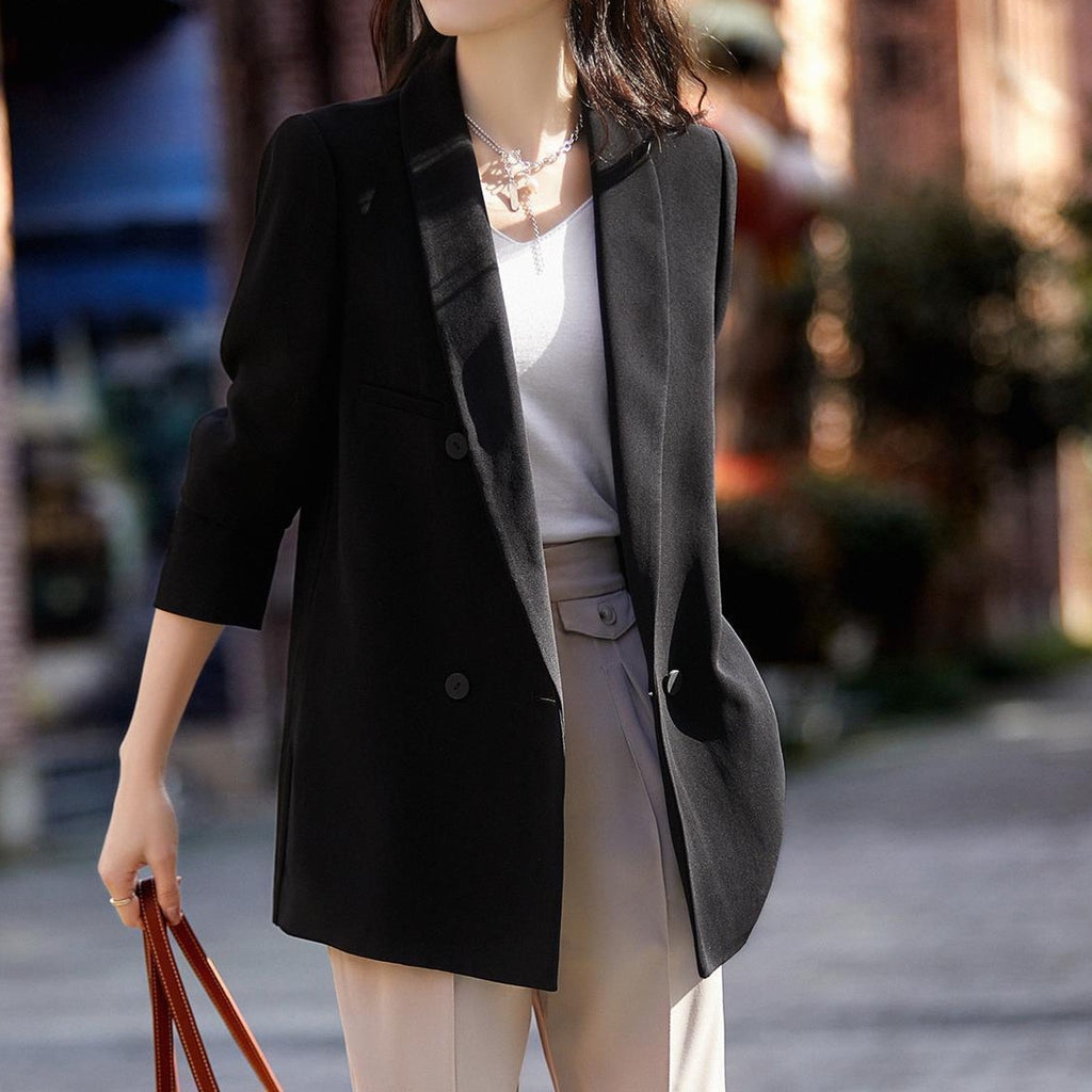 2025 Senior Design Sense Niche Blazer Female Spring and Autumn Celebrity Temperament Muse Fan Commuter Casual Suit Occupation