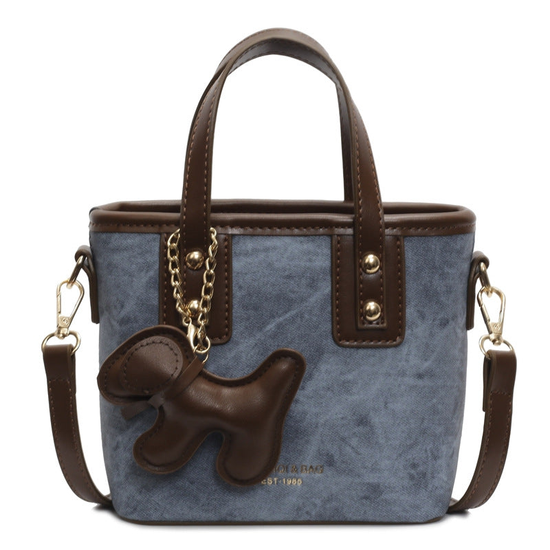 GOOSUDU 2025 Premium texture niche bag popular new women's bag versatile retro shoulder messenger bag fashionable portable bucket bag