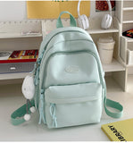 Schoolbag Girl College Students' Backpack Japanese Style All-Matching Niche Student University Style Korean Style Girl Backpack Travel Bag