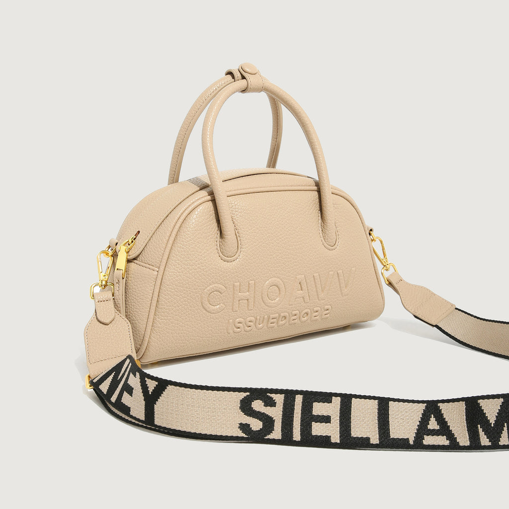 GOOSUDU 2025 Autumn and winter new Korean version oblique span high-end simple versatile bowling trendy portable shoulder bag women's bag