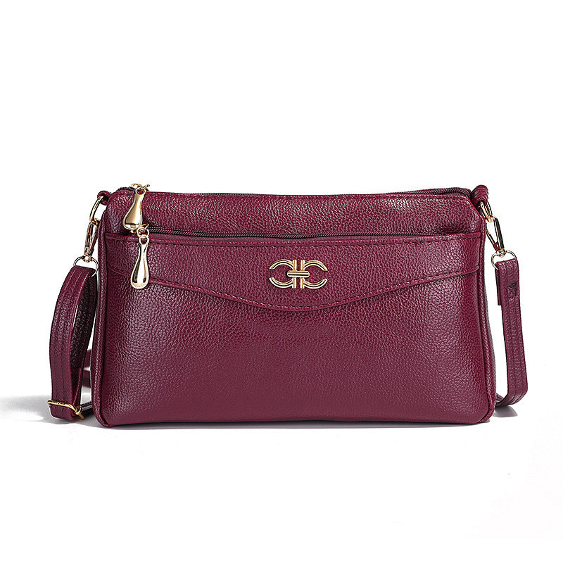 GOOSUDU 2025 summer running rivers and lakes bag new women's small bag messenger bag middle-aged mother bag temperament Korean version small square bag