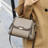2025 new trendy high-end fashion explosion portable shoulder bag leather women's bag messenger bag women's large capacity