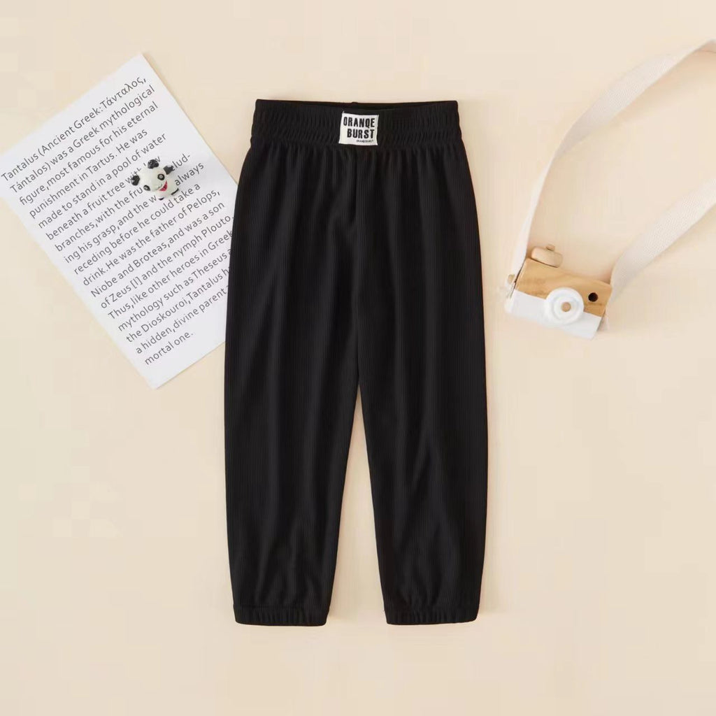 Children's Ice Silk Anti Mosquito Pants Girls' Summer Thin Boys' Pants Baby Korean Style Loose Western Style Bloomers Outer Wear