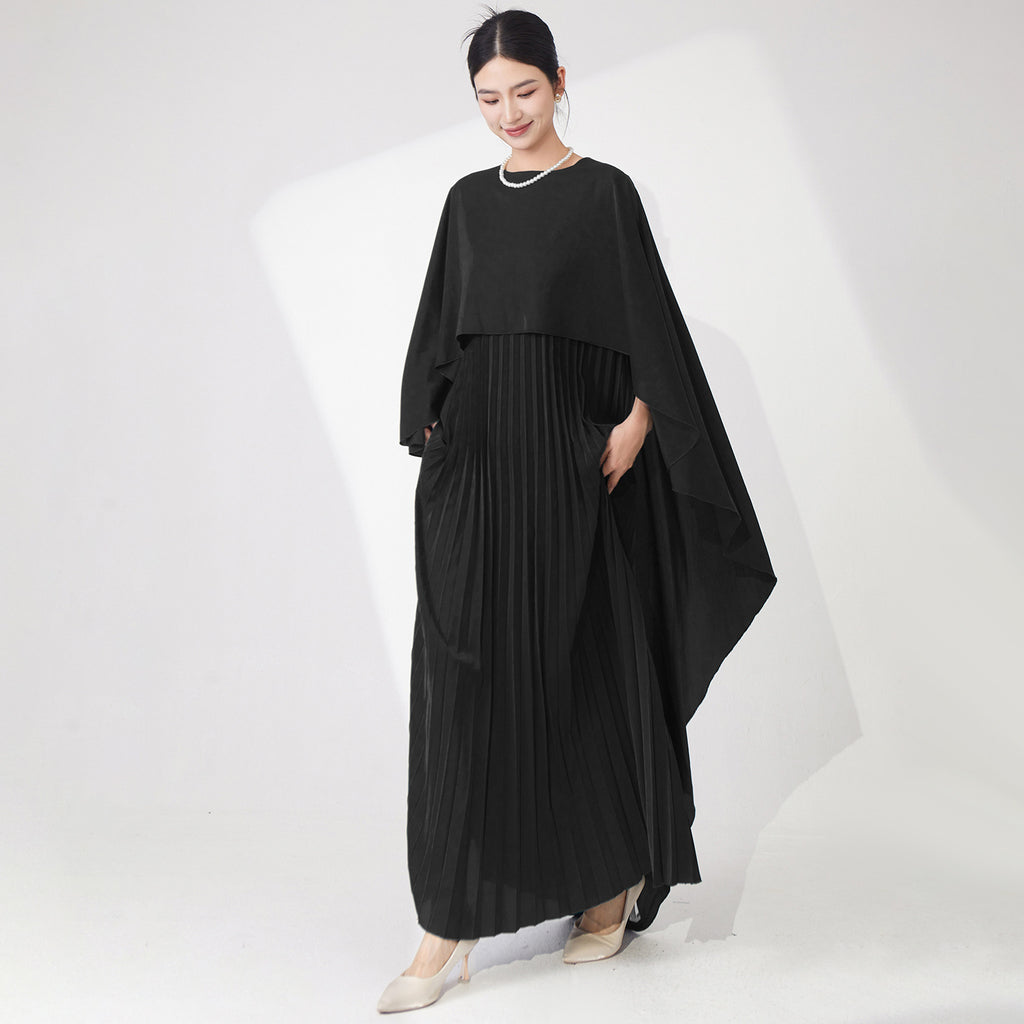 2025 Hot Trade  Large Size Dress Women's Summer Design Sense Loose Shawl Dress Temperament Elegant Meat Cover Fashion Long Dress