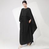 2025 Hot Trade  Large Size Dress Women's Summer Design Sense Loose Shawl Dress Temperament Elegant Meat Cover Fashion Long Dress