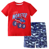 Boys' T-shirt Short Sleeve Suit  New Summer Clothes Children's Little Kids' Two-Piece Suit Children's Clothing Trendy Summer