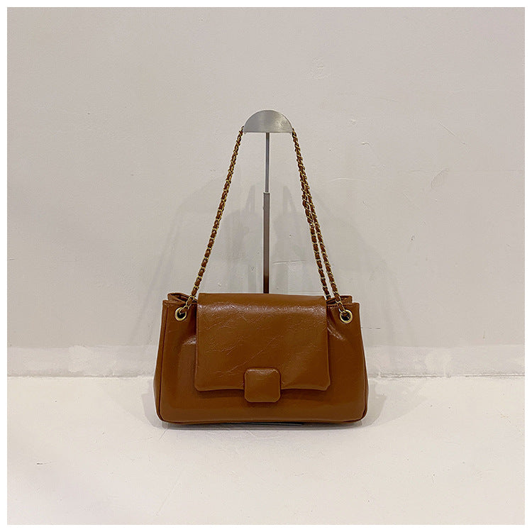 GOOSUDU 2025 retro fashion small square bag  new New versatile chain single shoulder messenger bag bag