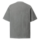 2025 9512 2025n Street 2025 Summer Irregular Design Deconstruction Men's Washed Premium Sense Neutral Short Sleeve T-Shirt