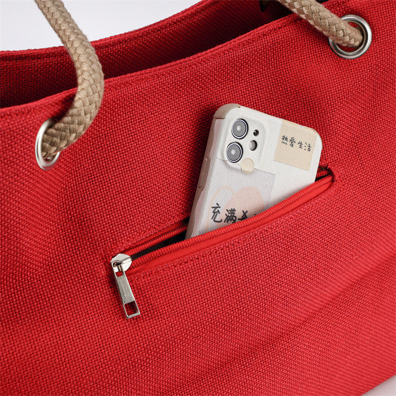 GOOSUDU Spring New Large Capacity Bag Women's Versatile Handheld Shoulder Bag Casual Fashion Commuter Tote Bag