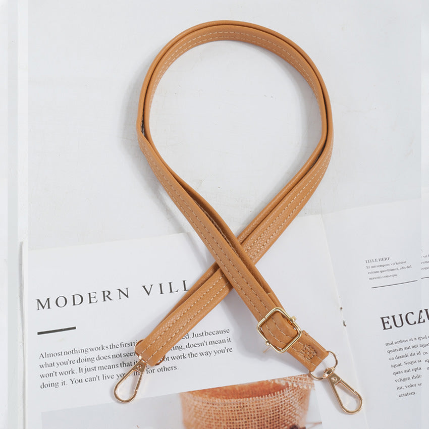 GOOSUDU 2025Cross-border delivery, backpack strap strap, new shoulder strap accessories strap, mobile phone hanging portable strap, simple solid color pu shoulder strap.