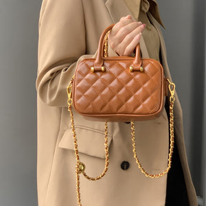 GOOSUDU 2025 popular New Xiaoxiangfeng Rhombus Hand Bag Women's Simple Small Square Bag Shoulder Bag Chain Bag Crossbody Pillow Bag