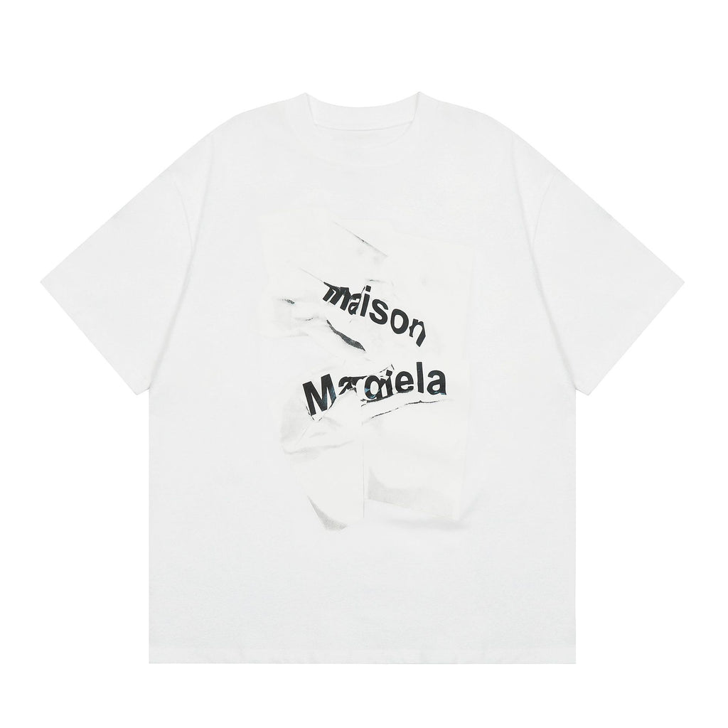 GOOSUDU Exclusive for Cross-Border Maison Margiela Magila MM6 Cotton Double Yarn Men's T-shirt Short Sleeve High Quality in Stock