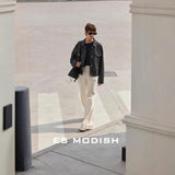 2025 ES MODISH spring new product real shot n simple retro jacket old money style versatile casual denim jacket