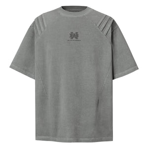 2025 9512 2025n Street 2025 Summer Irregular Design Deconstruction Men's Washed Premium Sense Neutral Short Sleeve T-Shirt