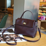 2025 Women's bag popular new versatile high-end messenger bag fashion commuter shoulder bag leather women's bag handbag