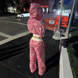 Popular,  n camouflage sweater suit sports street fashion trend sweater pants women