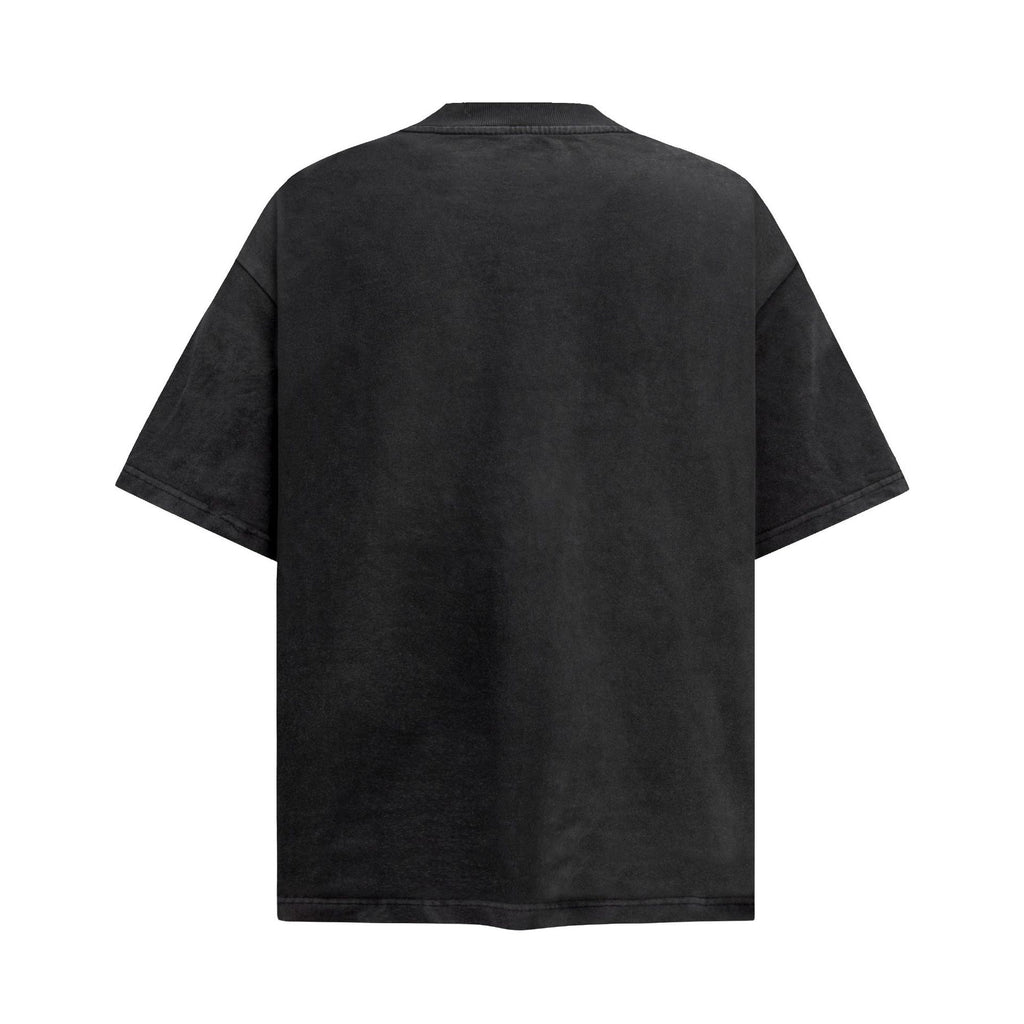 2025 6110 2025n Street 2025 Summer Painting Pattern Design Sense Men's Loose Premium Heavy Short Sleeve T-Shirt