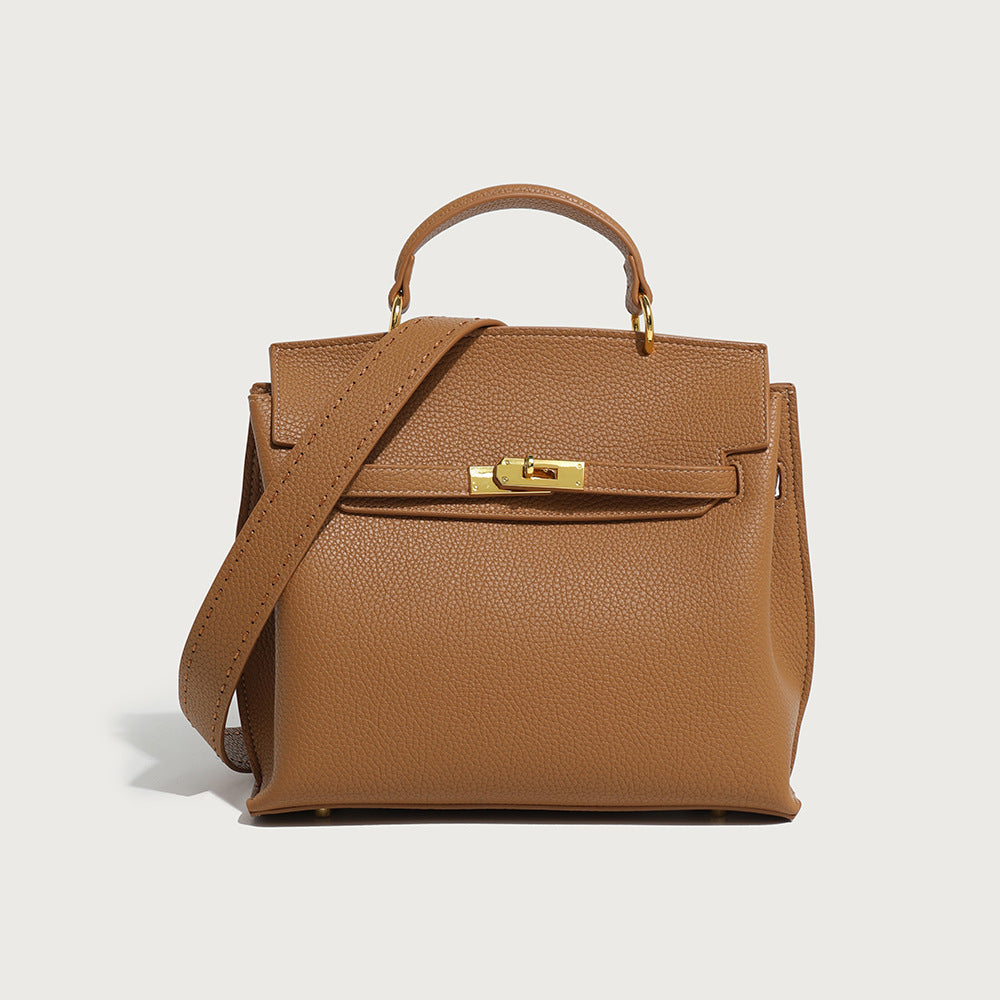 GOOSUDU 2025 New retro  fashion high-end shoulder bag texture portable messenger Kelly bag trendy New hot-selling models