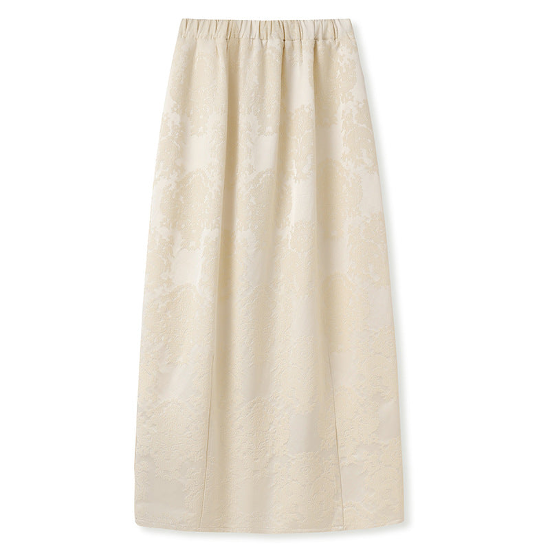 Spring and summer  new Chinese texture fashion loose design touching silk top skirt national style suit women N3016