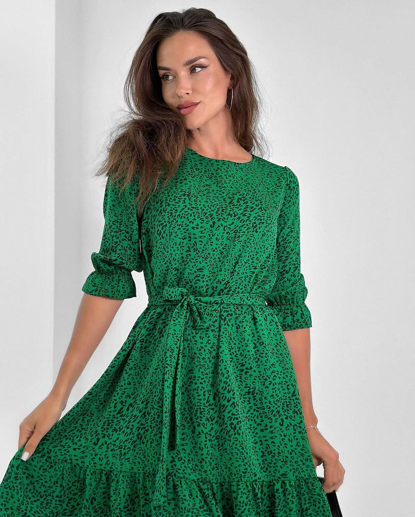 dresses for women's summer  new high-end waist floral temperament  first love sweet skirt