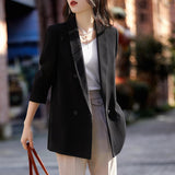 2025 Senior Design Sense Niche Blazer Female Spring and Autumn Celebrity Temperament Muse Fan Commuter Casual Suit Occupation