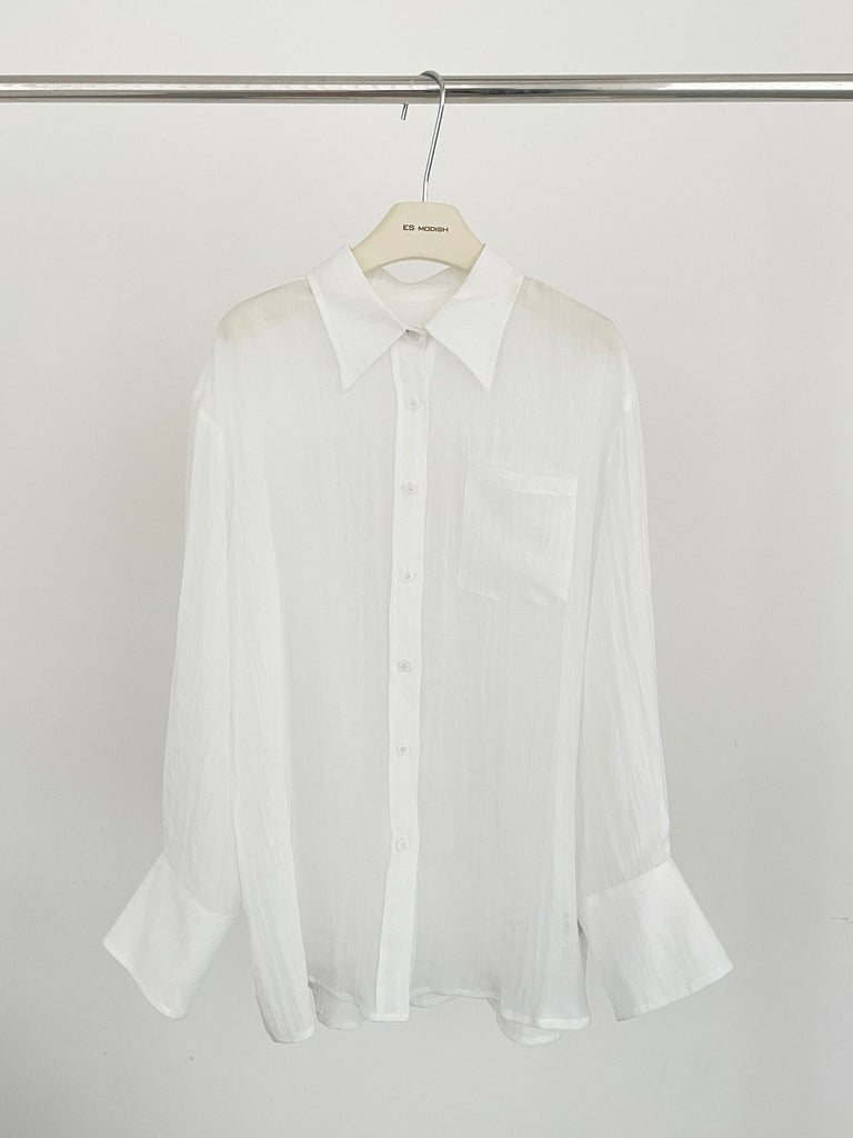 2025 ES MODISH Spring New Product Lazy Loose Casual Long Sleeve Shirt Thin Outer Sunscreen Shirt Girls