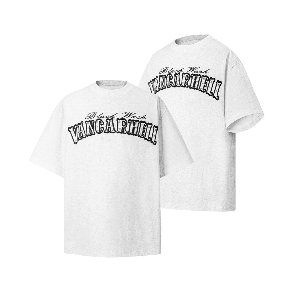 2025 8533 2025n Street 2025 Summer Embroidery Hot Diamond Design Sense Men's Loose Premium Heavy Short Sleeve T-Shirt