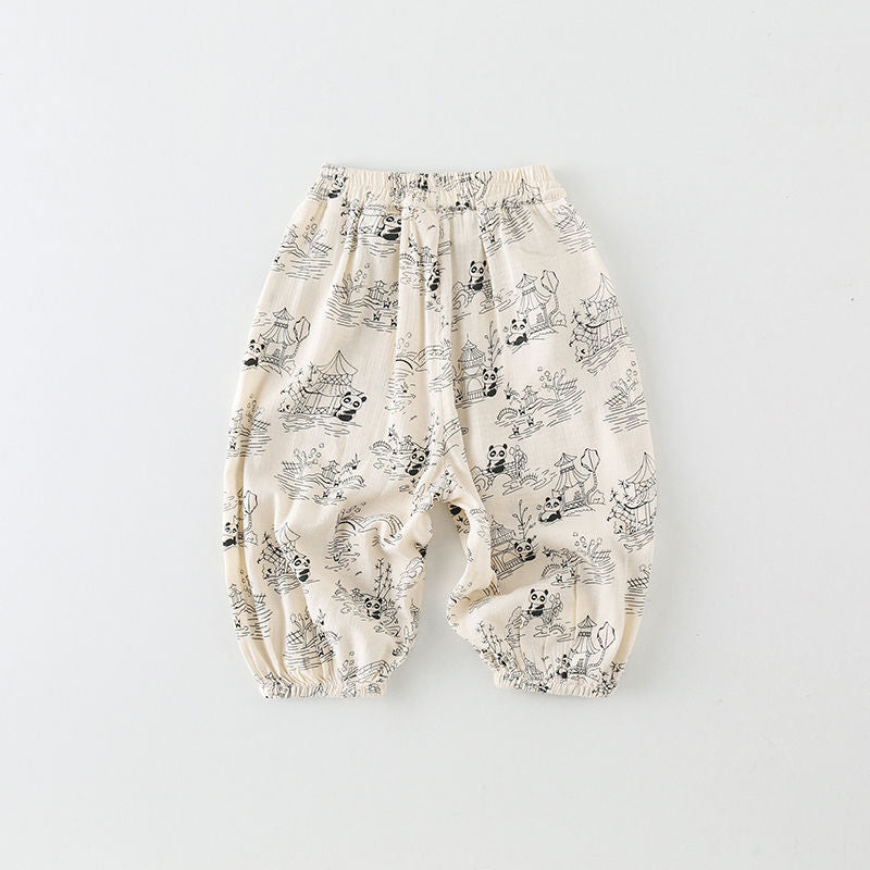 Boys' Pants Children's Anti-Mosquito Pants  Summer New Loose All-Match Children Casual Pants Baby Thin Pants