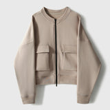 2025 Thin velvet tooling style baseball jacket, high-end 3-color casual jacket top women's clothing  spring and autumn new versatile