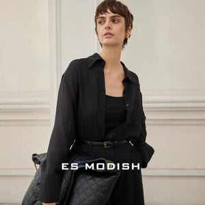 2025 ES MODISH Spring New Product Lazy Loose Casual Long Sleeve Shirt Thin Outer Sunscreen Shirt Girls