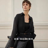 2025 ES MODISH Spring New Product Lazy Loose Casual Long Sleeve Shirt Thin Outer Sunscreen Shirt Girls
