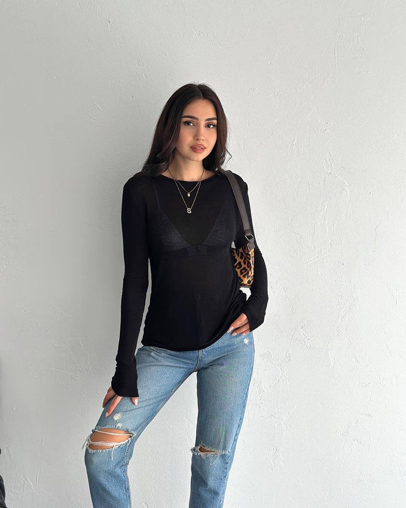 Popular trade ins wind  spring clothing thin skin-permeable lazy vacation wind long-sleeved sweater women's knitted sweater