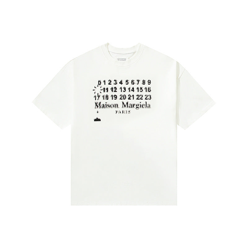 GOOSUDU Exclusive for Cross-Border Maison Margiela Magila MM6 Cotton Double Yarn Men's T-shirt Short Sleeve High Quality in Stock