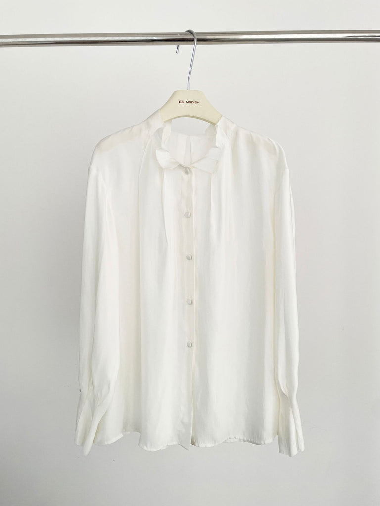 2025 ES MODISH Spring New Product Premium Versatile Loose Casual Shirt National Style Design Shirt Shirt Girls