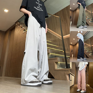 GOOSUDU In Stock Spring and Summer Thin Quick-Drying Breathable Straight-Leg Pants Men's Ice Feeling All-Matching Trousers Couple's Loose Casual Pants Fashion