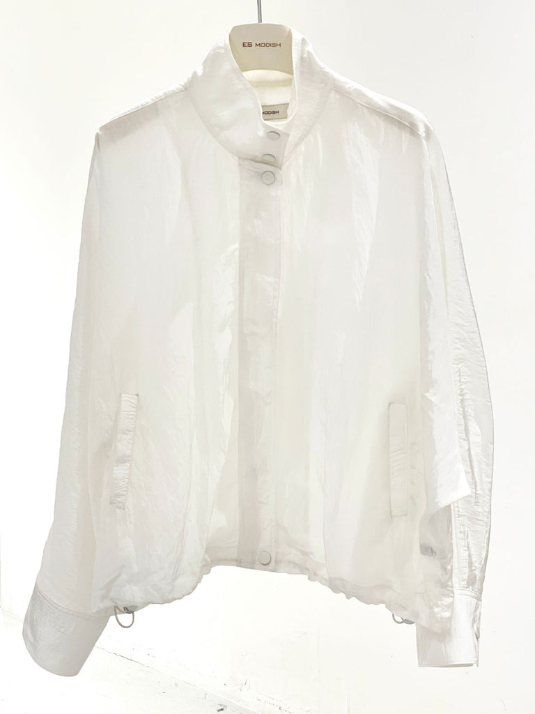 2025 ES MODISH spring new product solid color outdoor casual outer trench coat shirt versatile loose simple top women