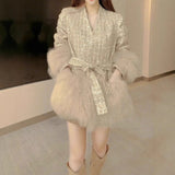 2025 Spot high-end Popular style small fragrant jacket sequined rich daughter gold light luxury women's clothing popular autumn and winter