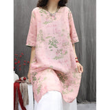 summer new literary printing light and loose large size personality Popular style casual versatile medium and long shirt women