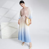 2025 Shenzhen Nanyou high-end gradual change long dress dress women loose large size meat cover thin temperament dress dress dress