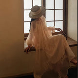 Spring and summer new  embroidery silk design temperament long dress female vacation celebrity style dress N3086