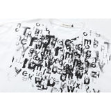 2025 27174 2025n Street 2025 Summer Trend Garbled Figure High Sense Small Collar Design Men's Loose Short Sleeve T-Shirt