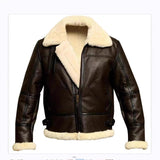 2025 Independent station wish  thickened heavy craft men's fur integrated coat long sleeve fur jacket 6629 medium